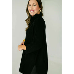 8.28 Boutique:Kerisma Knits,Kerisma Knits Boho Tunic in Black,Sweaters