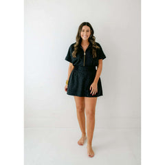 8.28 Boutique:Emily McCarthy,Emily McCarthy Pullover Dress in Midnight Cheetah,Dress