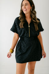 Emily McCarthy Pullover Dress in Midnight Cheetah