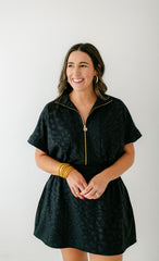 Emily McCarthy Pullover Dress in Midnight Cheetah