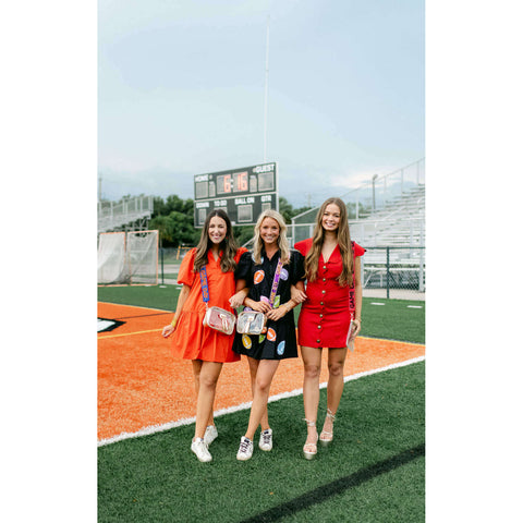 Blue and Orange Game Day Spirit Sequin Strap