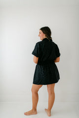 Emily McCarthy Pullover Dress in Midnight Cheetah