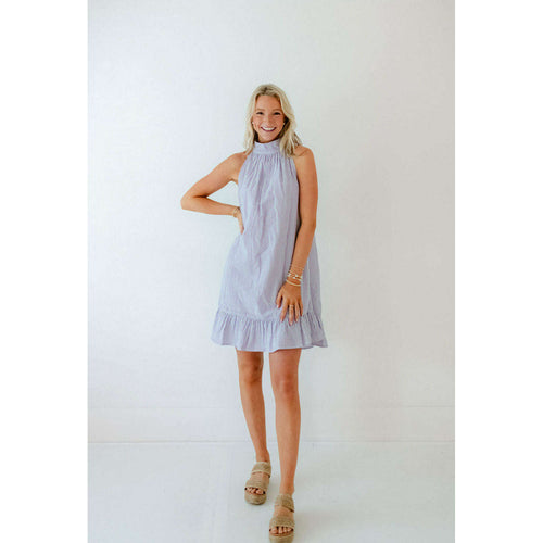 8.28 Boutique:Holly Shae,Holly Shae Sydney Blue Seersucker Dress,Dress