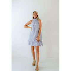 8.28 Boutique:Holly Shae,Holly Shae Sydney Blue Seersucker Dress,Dress