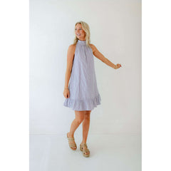 8.28 Boutique:Holly Shae,Holly Shae Sydney Blue Seersucker Dress,Dress