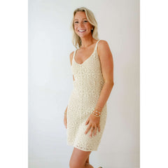 8.28 Boutique:Z-Supply,Z-Supply Allure Crochet Mini Dress Natural,Dress