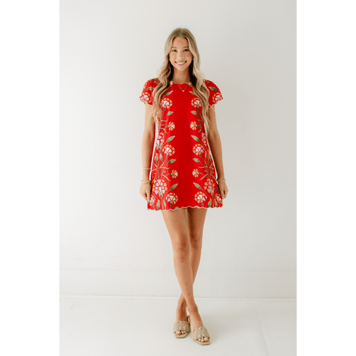 8.28 Boutique:Elizabeth James,Elizabeth James Louisa Dress in Indian Flower Poppy,Dress