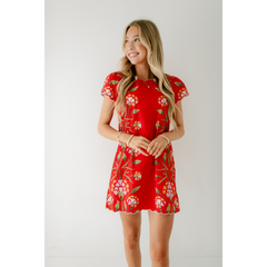 8.28 Boutique:Elizabeth James,Elizabeth James Louisa Dress in Indian Flower Poppy,Dress