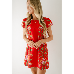 8.28 Boutique:Elizabeth James,Elizabeth James Louisa Dress in Indian Flower Poppy,Dress