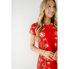 8.28 Boutique:Elizabeth James,Elizabeth James Louisa Dress in Indian Flower Poppy,Dress