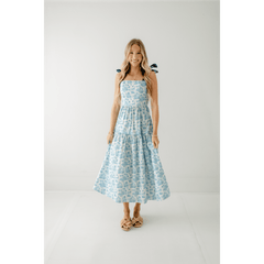 8.28 Boutique:Sincerely Ours,Sincerely Ours Alexa Maxi Dress in Blue Jungle Toile,Dress