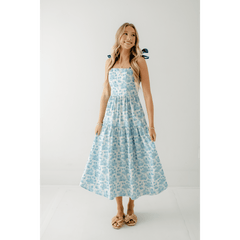 8.28 Boutique:Sincerely Ours,Sincerely Ours Alexa Maxi Dress in Blue Jungle Toile,Dress