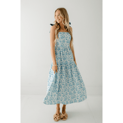 8.28 Boutique:Sincerely Ours,Sincerely Ours Alexa Maxi Dress in Blue Jungle Toile,Dress