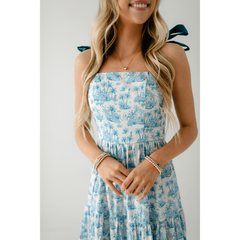 8.28 Boutique:Sincerely Ours,Sincerely Ours Alexa Maxi Dress in Blue Jungle Toile,Dress