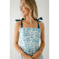 8.28 Boutique:Sincerely Ours,Sincerely Ours Alexa Maxi Dress in Blue Jungle Toile,Dress