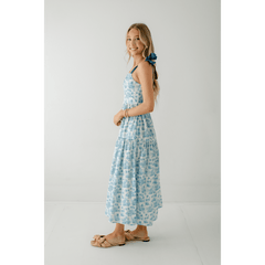 8.28 Boutique:Sincerely Ours,Sincerely Ours Alexa Maxi Dress in Blue Jungle Toile,Dress