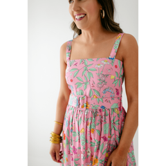 8.28 Boutique:Sheridan French,Sheridan French San Miguel Dress in Pink Wildflower,Dress