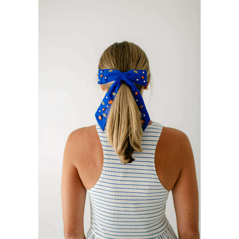 Navy and Red Game Day Spirit Sequin Strap