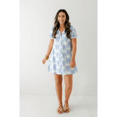 8.28 Boutique:Smith & Quinn,Smith & Quinn Posie Dress in Rose Bushel Blue Dress,dress