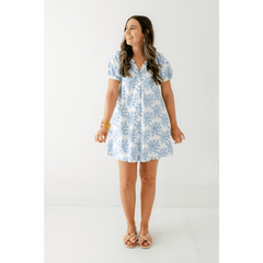 8.28 Boutique:Smith & Quinn,Smith & Quinn Posie Dress in Rose Bushel Blue Dress,dress