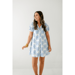 8.28 Boutique:Smith & Quinn,Smith & Quinn Posie Dress in Rose Bushel Blue Dress,dress