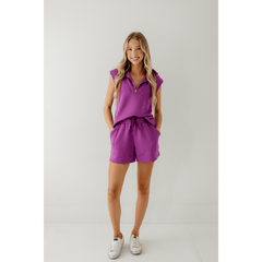 8.28 Boutique:Varley,Varley Atrium High-Rise Short 4.5" in Striking Purple,shorts