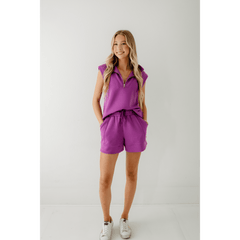 8.28 Boutique:Varley,Varley Atrium High-Rise Short 4.5" in Striking Purple,shorts