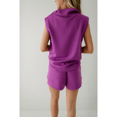 8.28 Boutique:Varley,Varley Atrium High-Rise Short 4.5" in Striking Purple,shorts