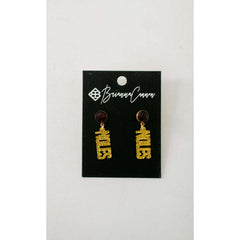 8.28 Boutique:Brianna Cannon,Florida State Mini Gold Glitter NOLES Earrings,Earrings