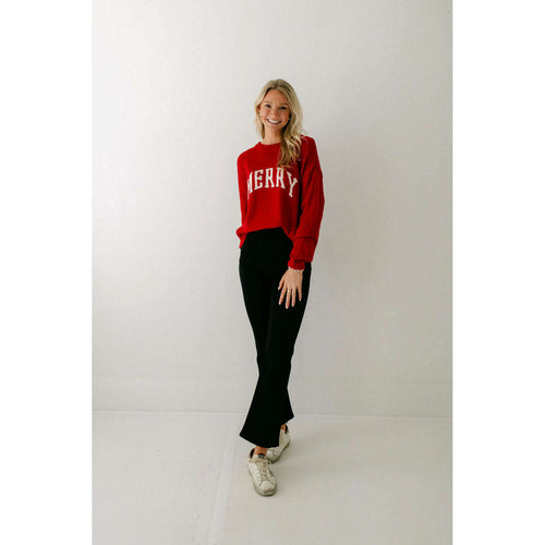 8.28 Boutique:Z-Supply,Z-Supply Sienna Merry Sweater in Haute Red,Sweaters