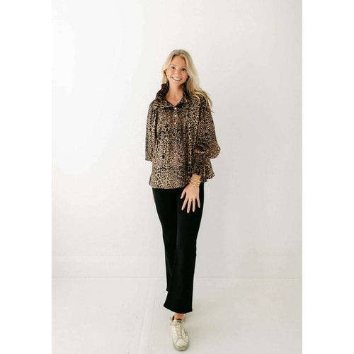 8.28 Boutique:Emily McCarthy,Emily McCarthy Charlotte Top in Lady Leopard,Shirts & Tops