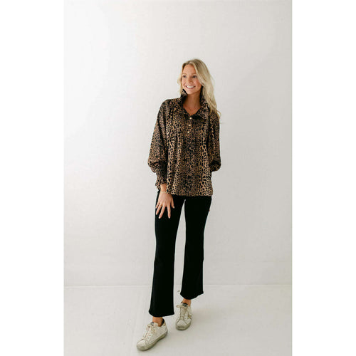 8.28 Boutique:Emily McCarthy,Emily McCarthy Charlotte Top in Lady Leopard,Shirts & Tops