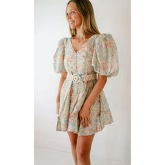 8.28 Boutique:Sofie the Label,Sofie the Label Florentine Floral Mini Dress,dress