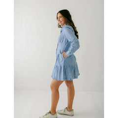 8.28 Boutique:Love the Label,Love the Label Marketa Dress in Blue and White,Dress