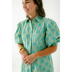 8.28 Boutique:Livro,Livro Rosie Shirt Dress in Floral Block,Dress