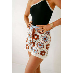 8.28 Boutique:Mink Pink,Mink Pink Dawn Flower Crochet Short,shorts