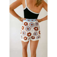 8.28 Boutique:Mink Pink,Mink Pink Dawn Flower Crochet Short,shorts