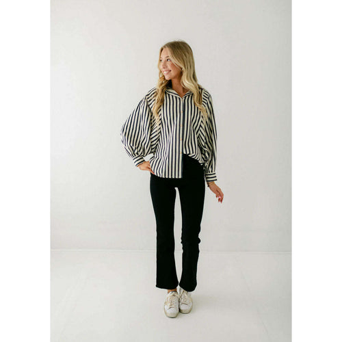 8.28 Boutique:Bishop + Young,Bishop + Young Aly Dolman Sleeve Striped Top,Shirts & Tops