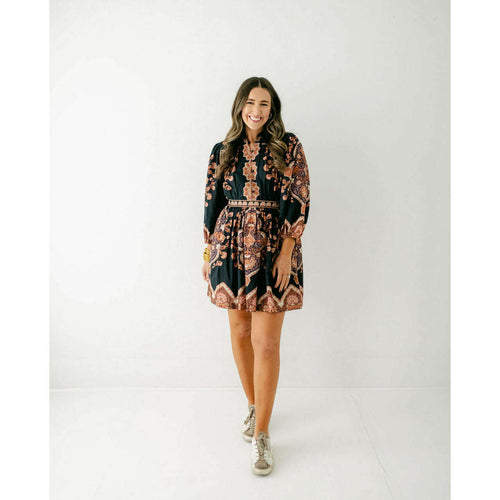 8.28 Boutique:Cleobella,Cleobella Leigh Mini Dress in Dark Lagos,Dress