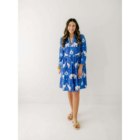 Joy*Joy On Duty Button Down Dress