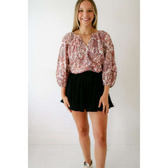 8.28 Boutique:8.28 Boutique,The Kristin Black Pleated Shorts,shorts