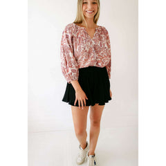 8.28 Boutique:8.28 Boutique,The Kristin Black Pleated Shorts,shorts