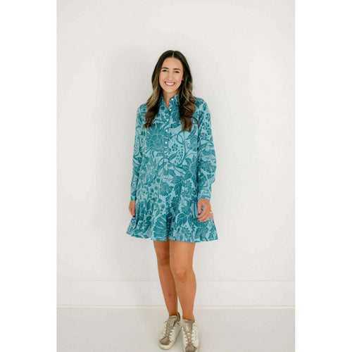 8.28 Boutique:Livro,Livro Polly Dress in Slate Chintz,Dress