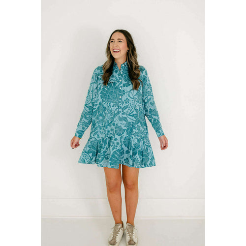 8.28 Boutique:Livro,Livro Polly Dress in Slate Chintz,Dress