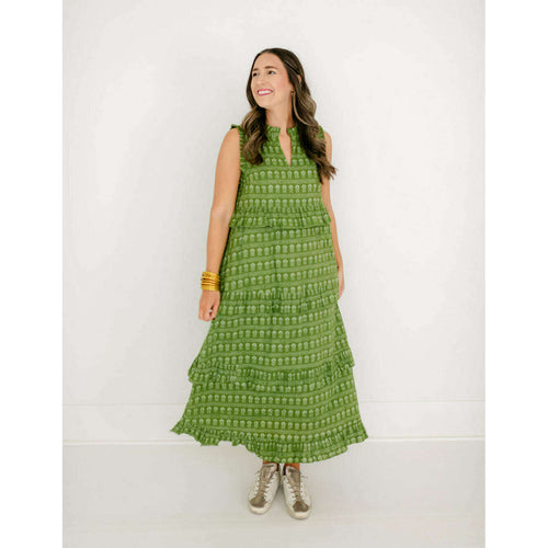 8.28 Boutique:Livro,Livro Julia Dress in Dark Mossy Sprigs,Dress