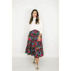 8.28 Boutique:Olivia by Livro,Olivia by Livro Eloise Skirt in Festive Floral,skirt