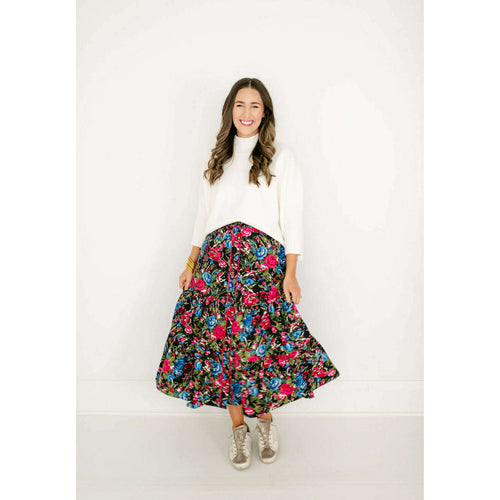 8.28 Boutique:Olivia by Livro,Olivia by Livro Eloise Skirt in Festive Floral,skirt