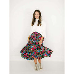 8.28 Boutique:Olivia by Livro,Olivia by Livro Eloise Skirt in Festive Floral,skirt