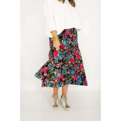 8.28 Boutique:Olivia by Livro,Olivia by Livro Eloise Skirt in Festive Floral,skirt