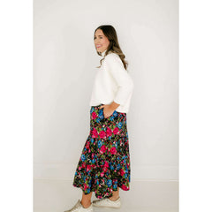 8.28 Boutique:Olivia by Livro,Olivia by Livro Eloise Skirt in Festive Floral,skirt